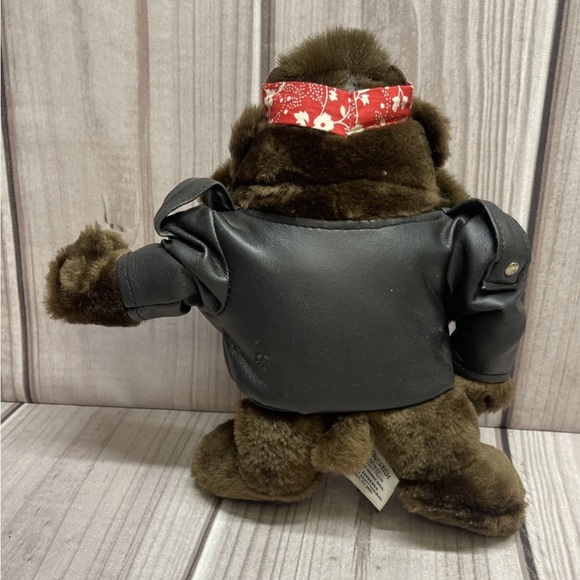 Looney Tunes ‘03 Rude Taz 11” Plush Fart Burp + Tasmanian Devil in Biker Jacket - Picture 8 of 11